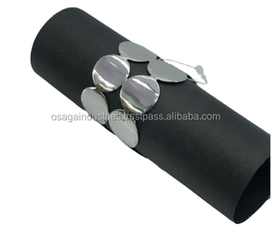 Anneau en nickel pour serviettes de TABLE, 16 pièces, nouveau DESIGN de pièces de monnaie, meilleure qualité, support, décoration de TABLE - Product Image 1