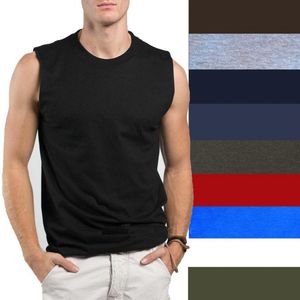 Camiseta sin Mangas Deportiva Básica para Hombre, al por Mayor, 100% Transpirable, de Secado Rápido, Anti-UV, Ecológica, Ajustada, Cuello Redondo, Estilo Urbano - Product Image 6