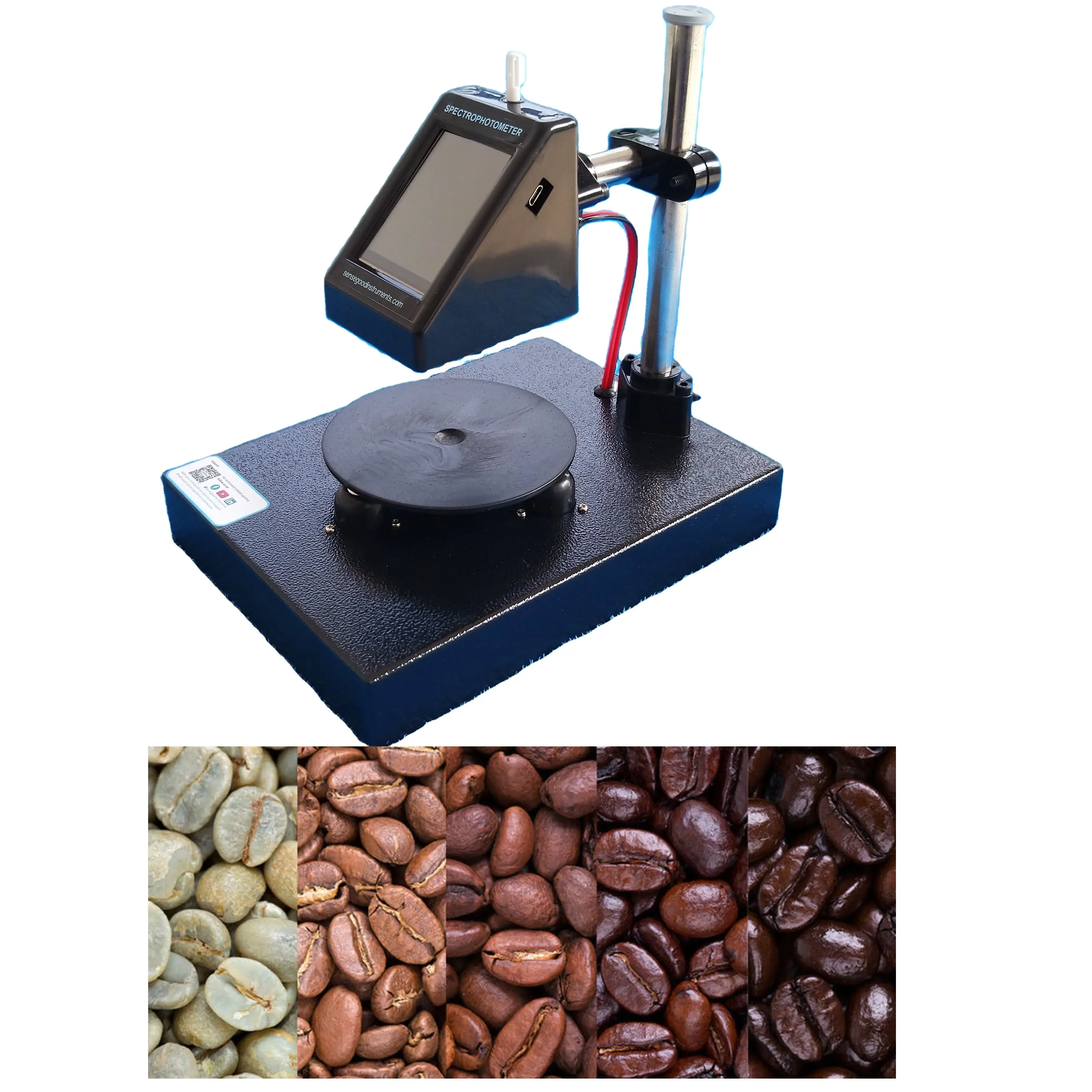 Coffee Roast Color Meter Colorimeter Portable Coffee Color Analyzer Coffee Roast Color Analysis SCAA Agtron Number Colorimeter