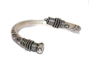 โบราณวินเทจเงินออกแบบ925แข็งเงินสเตอร์ลิงกำไลข้อมือออกซิไดซ์เครื่องประดับสำหรับผู้ค้าส่ง - Product Image 5