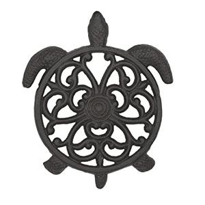 แผ่นรองแก้วอะลูมิเนียมสามขาเคลือบเงาสีดำ,แผ่นรองกันลื่นสามขากันลื่นแผ่นขาตั้งสามขาแบบคลาสสิกสำหรับโต๊ะรับประทานอาหารในห้องครัว - Product Image 3