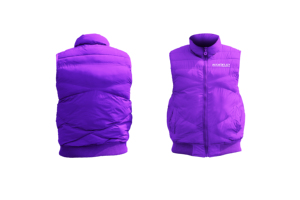 Chaqueta gruesa sin mangas con cremallera para hombre, moda informal, color sólido, invierno, 2023 - Product Image 3