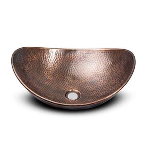 Fregadero de Cobre Martillado con Forma Redonda de Primera Calidad, Lavabo para Uso Doméstico y en Hoteles - Product Image 6