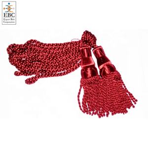 OEM colores sólidos lingotes de seda Tieback borlas cordón tartán colores Drone cuerdas al por mayor adornos decorativos para cortinas - Product Image 2