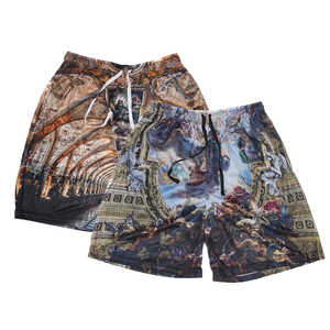 Short en coton décontracté pour hommes Short d'été respirant à taille élastique avec cordon de serrage Short de course à séchage rapide Gym Fitness - Product Image 5