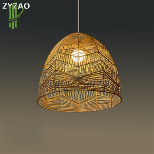 Candelabro de bambú natural de Venta caliente y diseño único del elemento natural de la luz colgante - Product Image 6