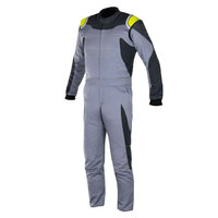Combinaison de course pour kart et voiture, noire, coupe-vent, respirante, ignifuge, grande taille, anti-UV, vêtements de sport pour hommes pour les pilotes
