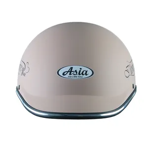 एशिया MT-101 आधा चेहरा मोटरसाइकिल हेलमेट सुरक्षा उच्च-गुणवत्ता उन्नत एबीएस फैक्टरी के बिना बिक्री का छज्जा