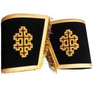 Masonic Gauntlets Hand Embroidered Logo Masonic Regalia Hand Cuff - Product Image 6