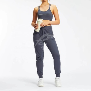 Pantalon de jogging en molleton de coton pour femme, avec poches, décontracté, confortable, pour l'entraînement, écologique, séchage rapide - Product Image 6