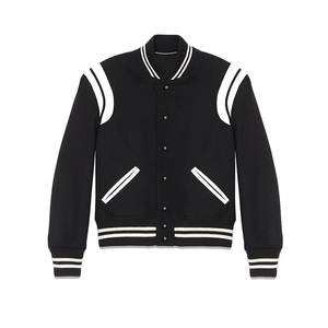 2021 Custom Plus Size Men's Cotton Fleece Puffer Jacket Windproof Stand Wholesale Casual Winter Spring Polyester Letterman Blank - Product Image 4