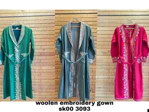 Nuevo bohemio Unisex manga larga princesa vestido algodón verano suave transpirable grande suelto casa vestido doble capa - Product Image 2