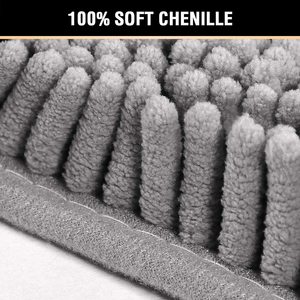 Thick Soft Microfiber Bathroom Chenille Rug <strong>Mat</strong> Washable <strong>Super</strong> <strong>Absorbent</strong> <strong>Floor</strong> Rug Shower <strong>Mat</strong> - Product Image 2