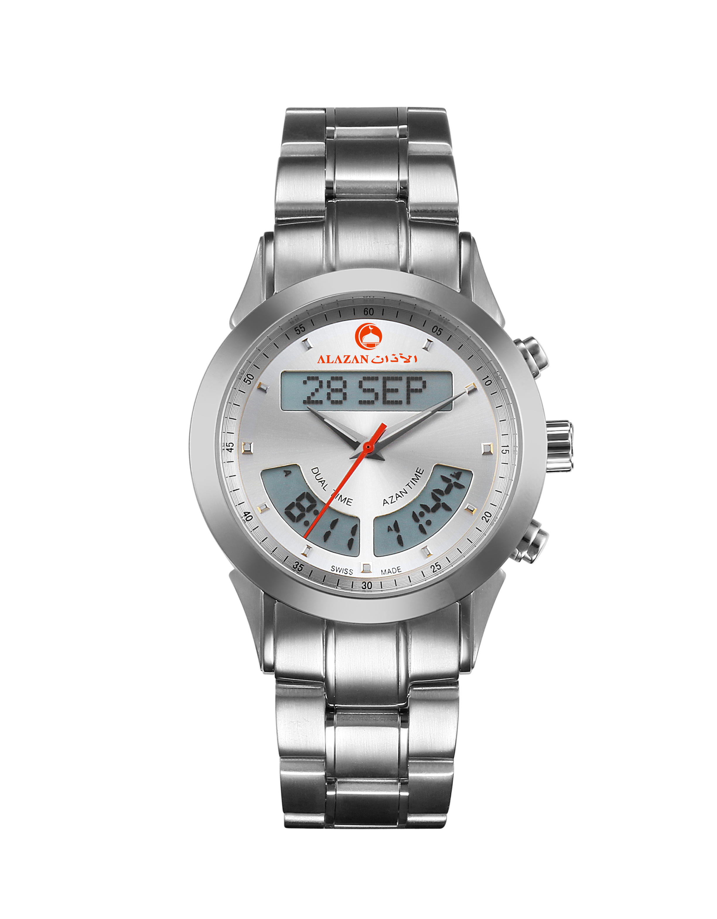 Acier inoxydable et blanc