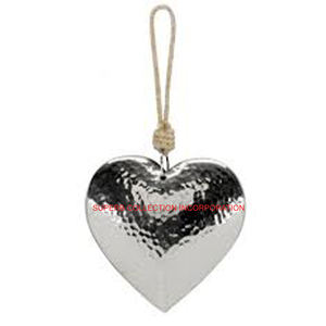 Colgante de Navidad hecho a mano, colgante de plata martillado para interiores y exteriores - Product Image 1