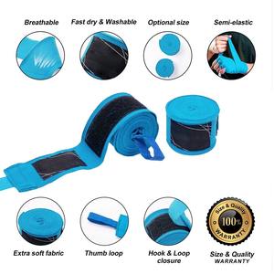 Bandes de boxe personnalisées en coton mélangé durable de 120 pouces et 180 pouces, unisexe, services OEM ODM, taille personnalisée - Product Image 6