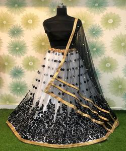 Fantaisie rayonne soie saisonnière broderie lourde mariée porter lehenga choli avec dupatta prix de gros vêtement ethnique - Product Image 5