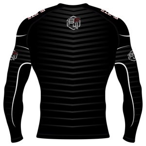 Custom Your Own Sublimated Printed Rashguard High Quality <b>BJJ</b> Rashguard Light Weight Fabric - Product Image 2
