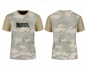 Summer High Stretchy Camouflage Muscle Fitness Running Cotton Spandex Casual T-shirt Short Sleeve for Youth and adult - Product Image 6