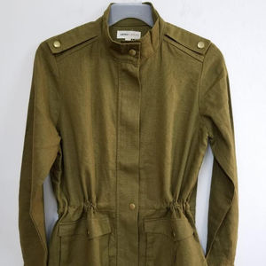 Vêtements en stock du Bangladesh, vêtements pour femmes, femmes, taille unique, décontractés, en coton, manches longues, fermeture éclair, poche, manteau écologique, parka d'automne chaud - Product Image 1