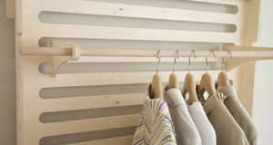 Top Made in Italy interblocco personalizzabile 30cm ad incastro ganci in legno per Display a parete - Product Image 6