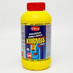 Limpiador de desagües, elimina obstrucciones, disuelve grasas - KURMIS 500 gr - Product Image 2