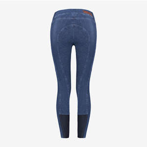 New Arrival Denim Women's <b>Equestrian</b> Tights Full Grip Perfect FIt Custom Clothing Bulk Wholesale Horse Riding <b>Leggings</b> Pants - Product Image 2