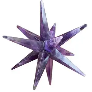 Akik doğal taş toptan ametist Merkaba yıldız kristal şifa yıldızı