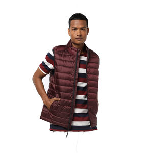 Veste matelassée sans manches XL pour hommes légers et respirants rembourrage en coton imperméable à l'eau fermeture éclair tissu imprimé décontracté grande taille - Product Image 5