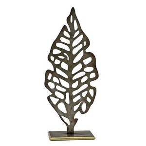 Meilleure vente en aluminium noir Double rond moderne Sculpture pour cadeau élégant chambre salon maison bureau Table décoration - Product Image 3