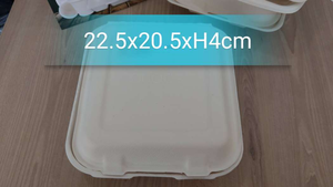 Fiambrera biodegradable de bagazo de caña de azúcar - Product Image 2