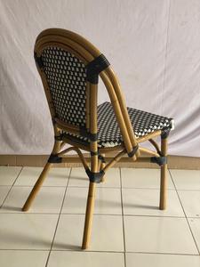 Chaise de bistrot en rotin de bambou naturel, chaise d'extérieur pour jardin, Offre Spéciale w, Patio - Product Image 3