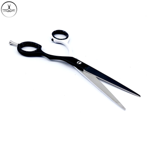 Ciseaux de coiffure professionnels en acier inoxydable réutilisables avec manche noir et blanc pour la coupe de cheveux - Product Image 5