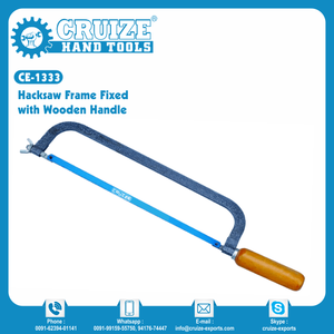 Scie à métaux de qualité industrielle avec manche en bois Cadre fixe pour application en métal pour projets de bricolage - Product Image 2