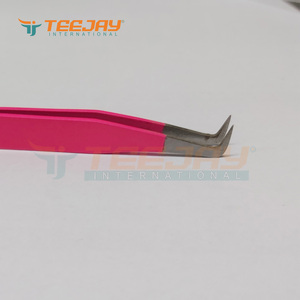 Pinzas de extensión de pestañas postizas, el mejor polvo Rosa impactante, herramienta de elevación de pestañas postizas - Product Image 5