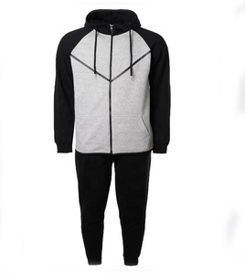 Survêtement avec logo personnalisé Survêtement de sport de couleur contrastée pour hommes Ensemble de survêtements de football uni - Product Image 1