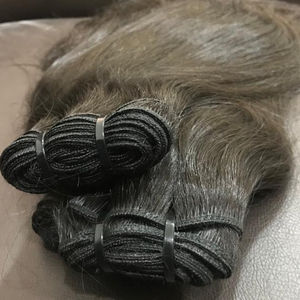 ธรรมชาติไหมตรงต่อผมมนุษย์อินเดียหนังกําพร้าชิดผมบริสุทธิ์ไม่รวมสารเคมีไม่หลั่งไหล - Product Image 1