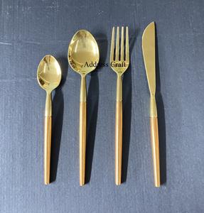 Vente chaude Dernière Conception En Acier Inoxydable Plaqué Or Ensembles De Couverts Maison Hôtel Restaurants Ensembles De Couverts Ensembles De Couverts Vaisselle - Product Image 2
