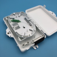 Caja de Distribución de Fibra Óptica de 4 Puertos FTTH FTTB FTTX para Montaje en Pared Exterior, IP67, Conector SC/LC