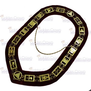 Masonic Royal Arch CHAIN COLLAR | Masonic RSM CHAIN COLLAR | Masonic regalia CHAIN COLLAR - Product Image 5