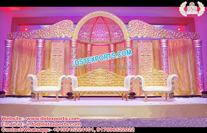 Pilliers de paon sompains, décoration de scène de mariage, pour grosse mariée asiatique royale, meilleure décoration de thème de mariage indien - Product Image 3