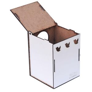 ลักซ์รังนกไม้สีขาว8ชิ้นลายสัตว์สำหรับทุกฤดูกาล - Product Image 2