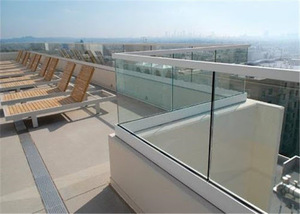 Clamp de balustrade sans cadre en verre pour balcon extérieur <span class=keywords><strong>Lamel</strong></span> Fence, système de profilé en aluminium en forme de U - Product Image 6