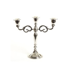Metal Silver Color Handmade Aluminum Customized Size & Shape <b>Candelabra</b> for Home Wedding Christmas Decor Accessories - Product Image 1