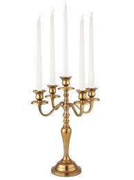 Candelabro de oro con bollo de cristal, hecho en la India - Product Image 4