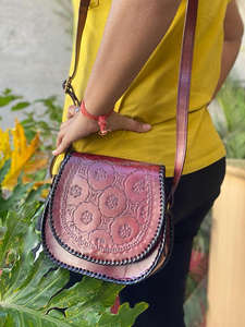 Sac à main en cuir pu pour femmes, mocassin, décontracté, fourre-tout Tooled, uniques, élégantes - Product Image 2