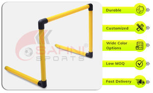 Haies d'agilité d'entraînement de football pliables 3 en 1 de haute qualité faciles à transporter - Product Image 2