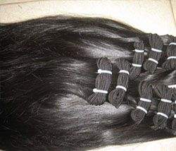 HAMDAAN IMPEX 100% Virgin Indian Remy Temple <b>Hair</b> <b>Extensions</b> High Quality Premium Human <b>Hair</b> From India - Product Image 4