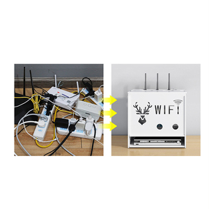 Enchufe de escritorio de plástico, enrutador Simple moderno, caja de almacenamiento inalámbrica, <span class=keywords><strong>Wifi</strong></span>, gran oferta - Product Image 2