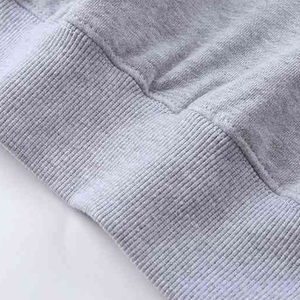 Fix for Sports Unisex Gray <b>Zip</b>-Up <b>Hoodie</b> Regular Fit Casual Sweatshirt Front <b>Pocket</b> Heat-Transfer Logo Winter Wear 100% - Product Image 3